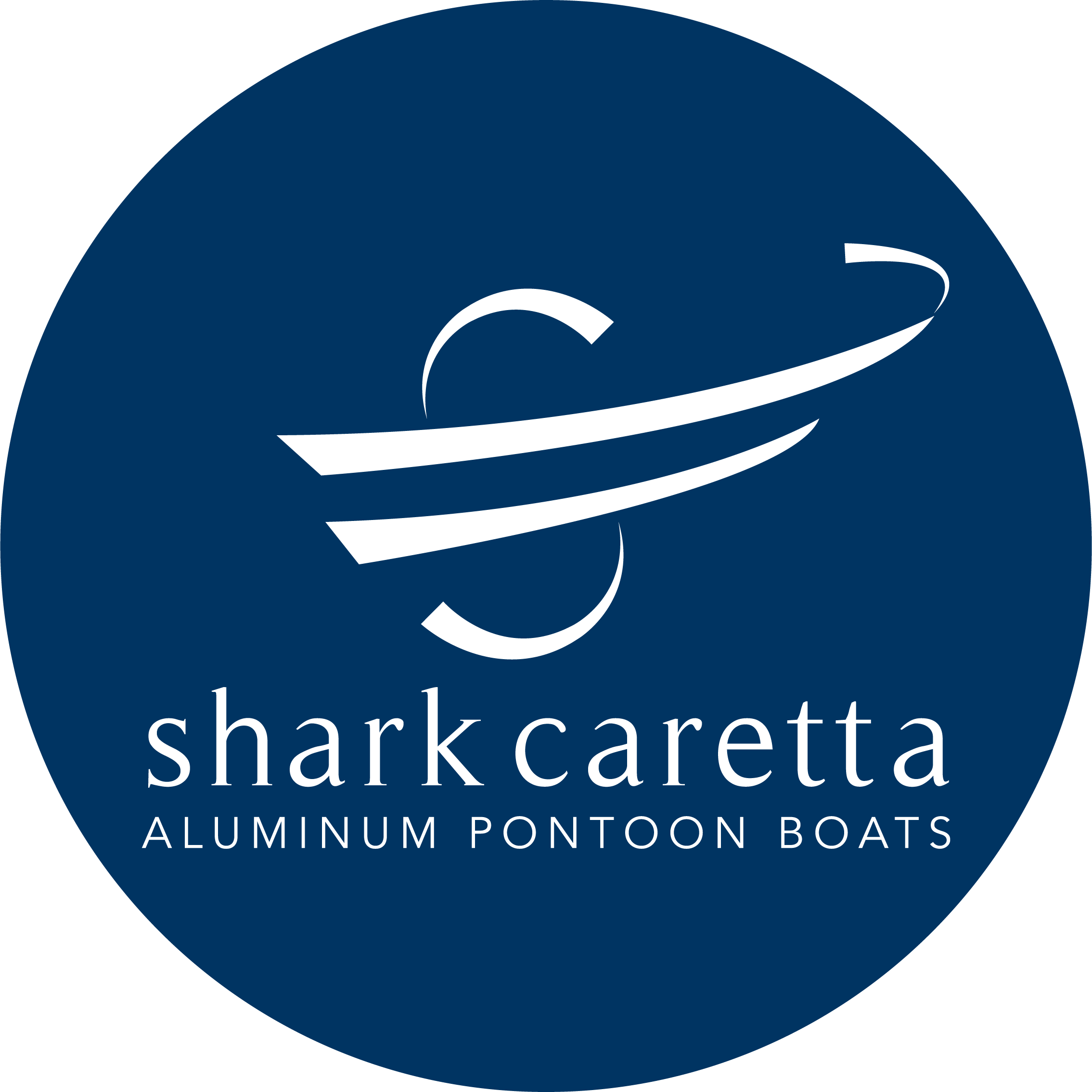 Shark Caretta Pontoon Logo